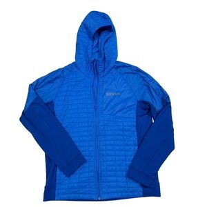 Sun Run Jacket Men's Large Core Blue Quilted Lightweight Full Zip Coat Softshell